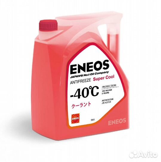 Антифриз eneos Antifreeze Super Cool -40C 20кг(18