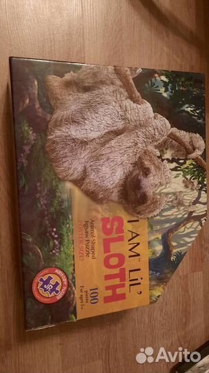 Необычный пазл ленивец 100 деталей