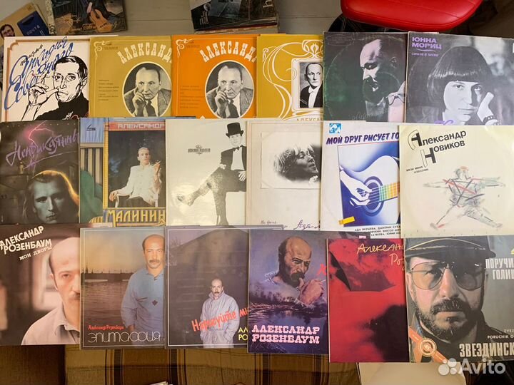 Пластинки Мелодия: барды, шансон. 81 шт. EX/NM