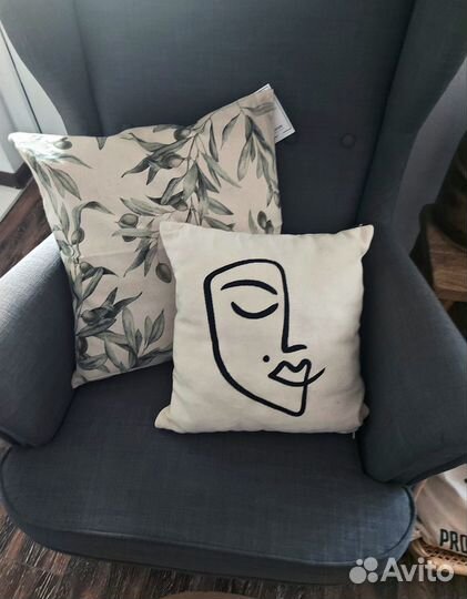 Чехол на подушку hm home наволочка zara home