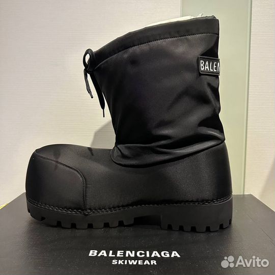 Balenciaga Alaska Low Boot in Black Nylon ботинки