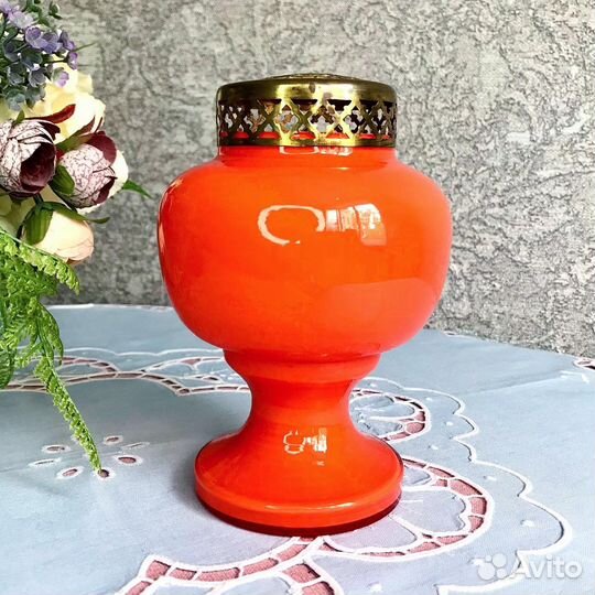 Роузбол (ваза) из стекла, винтаж, Германия