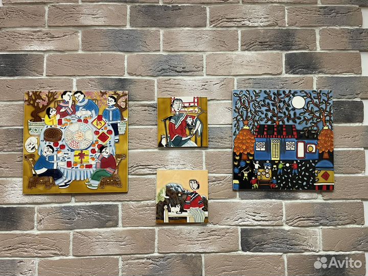 Керамическое панно из Китая