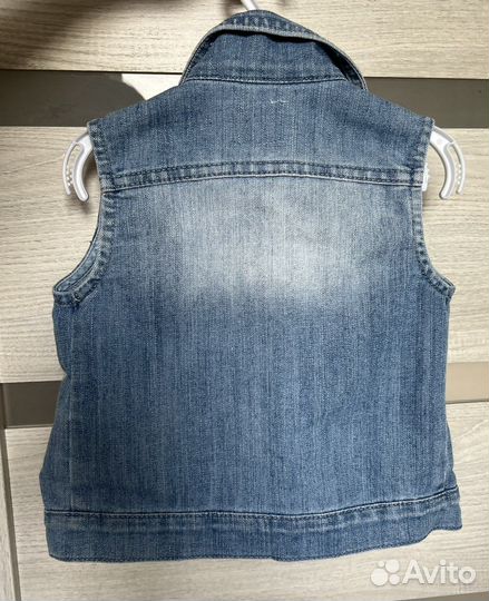 Джинсовая жилетка для девочки 92 98