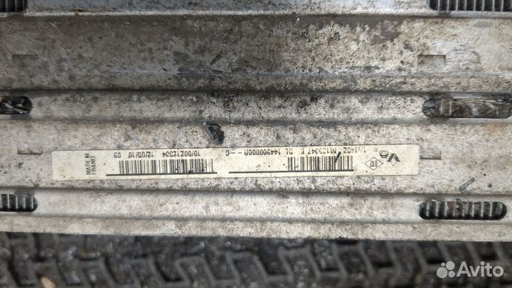 Радиатор интеркулера Renault Megane 3, 2010