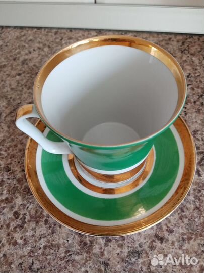 Фарфор СССР чайная пара лфз