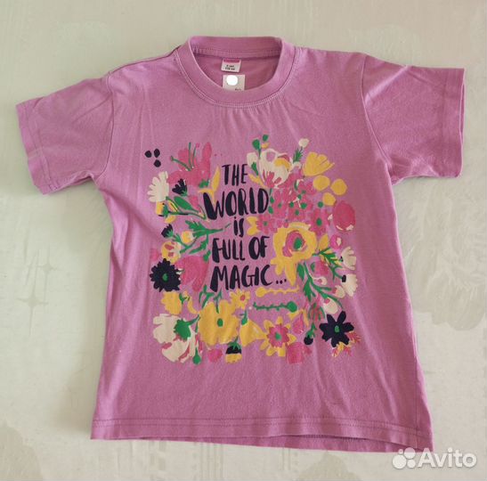 Футболка для девочки World magic 116 рост, б/у