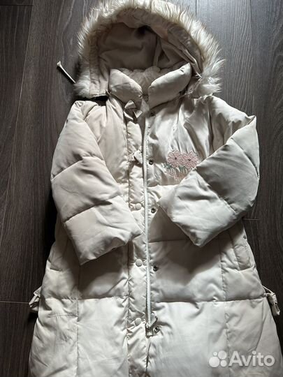 Пуховик для девочки 128 134