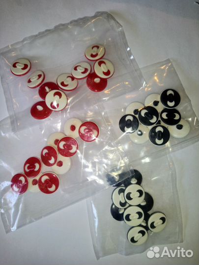 Пуговицы на ножке (пластик) мелкий опт, опт