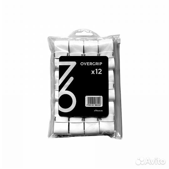 Теннисные намотки (Овергрип) 7/6 Pro - White 12шт