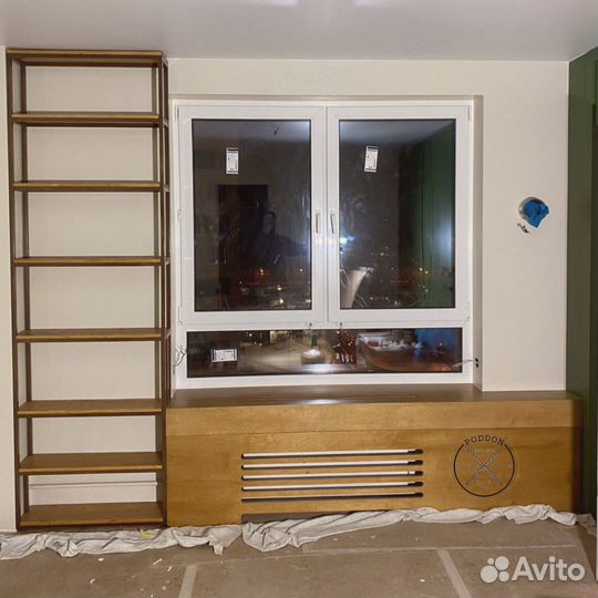 Деревянный подоконник. Экран для батареи