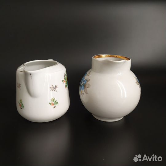 Молочники сливочники Дулево, пара