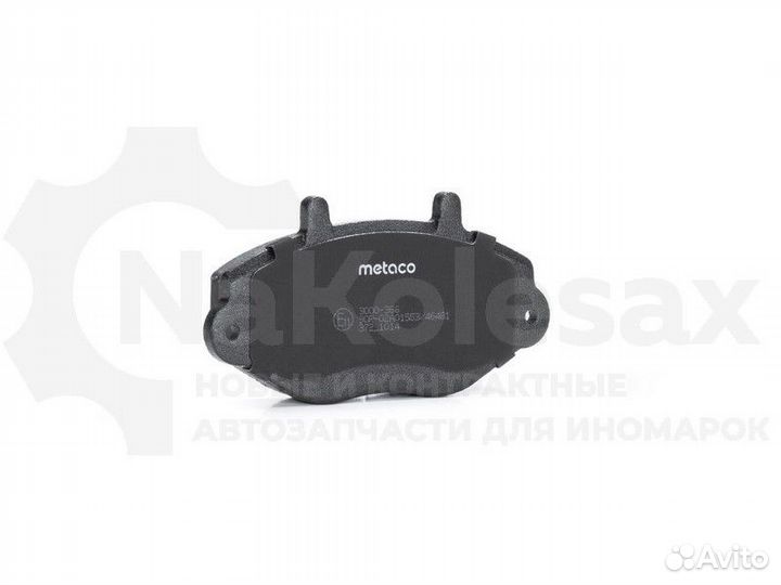 Колодки тормозные передние к-кт Metaco 3000-366