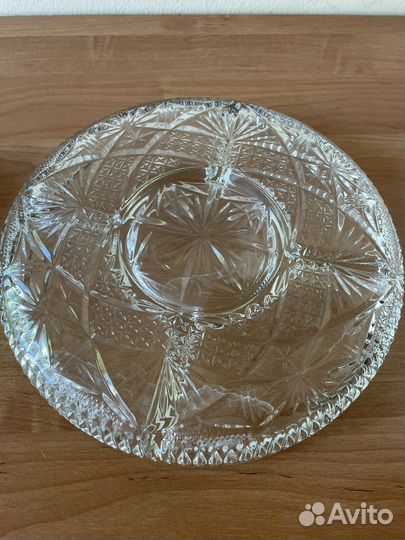 Блюдо мелажница стекло металл