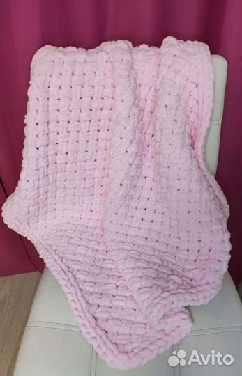 Плед детский вязаный ручная работа