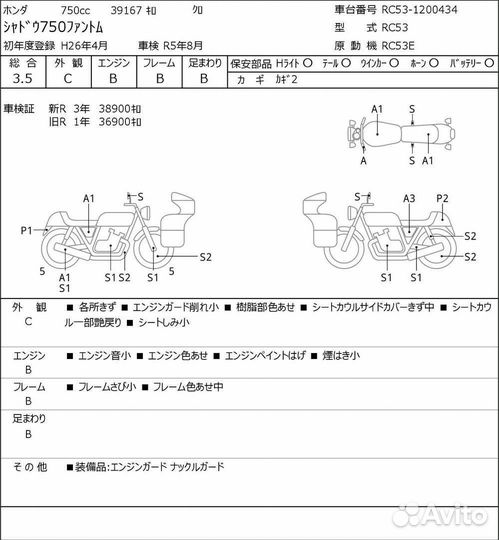 Honda Shadow 750 fantom