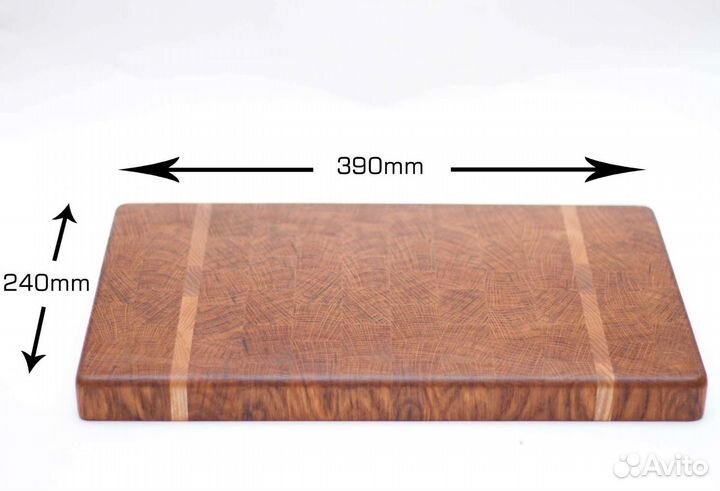 Торцевая разделочная доска из дуба