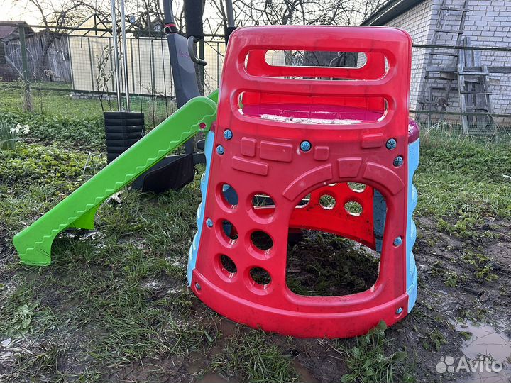 Детская горка с домиком