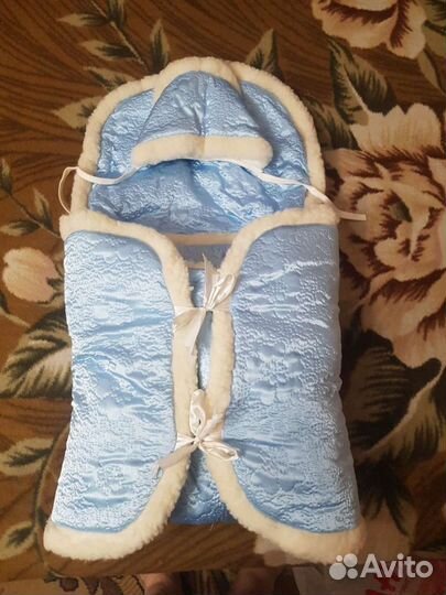 Конверт на выписку для мальчика зимний