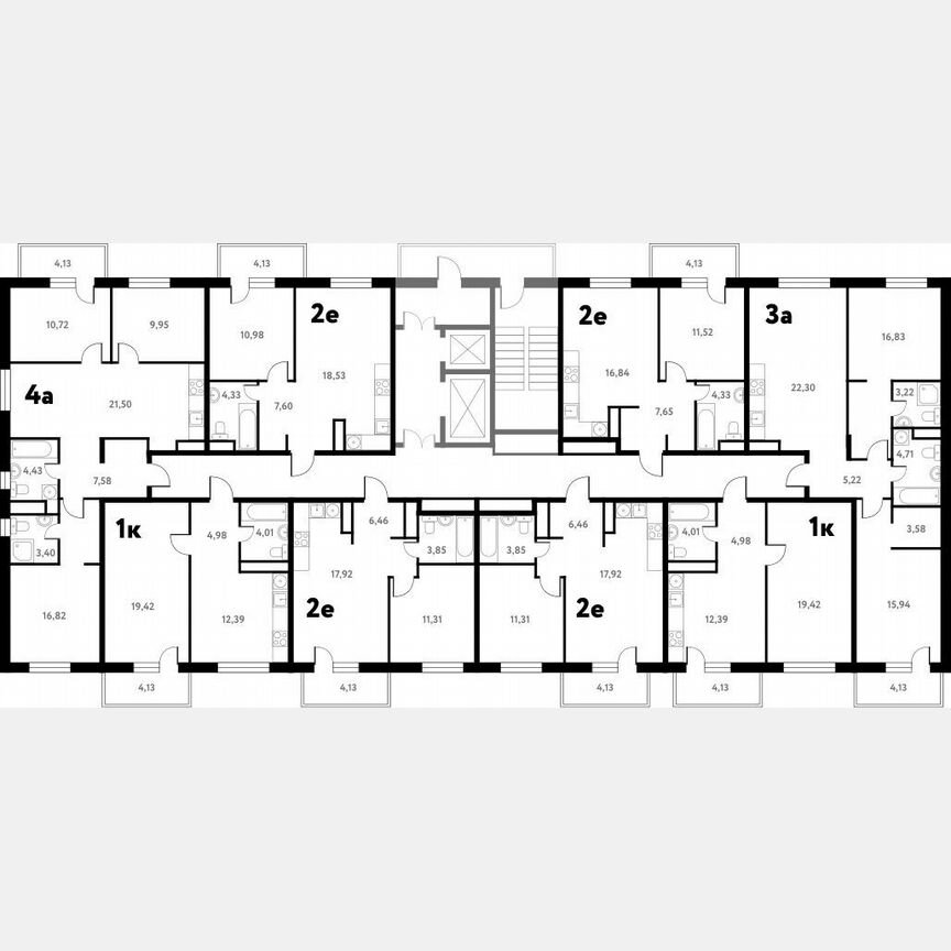 1-к. квартира, 41,5 м², 3/17 эт.