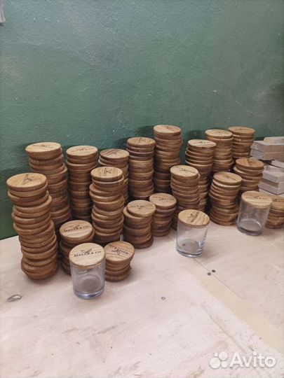 Крышки для свечей из дерева