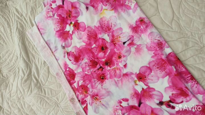 Отрез ткани трикотаж кулирка печать диджитал