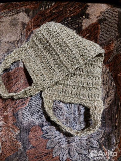 Мочалка из джута. Ручная работа