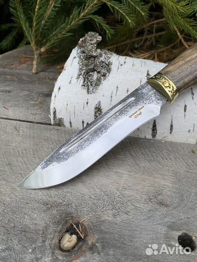 Нож охотничий кованый х12 мф