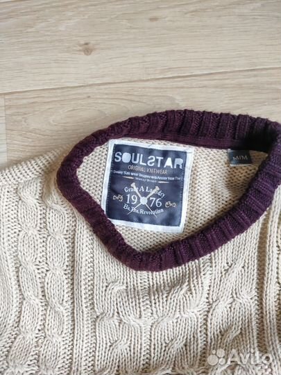 Свитер мужской с косами