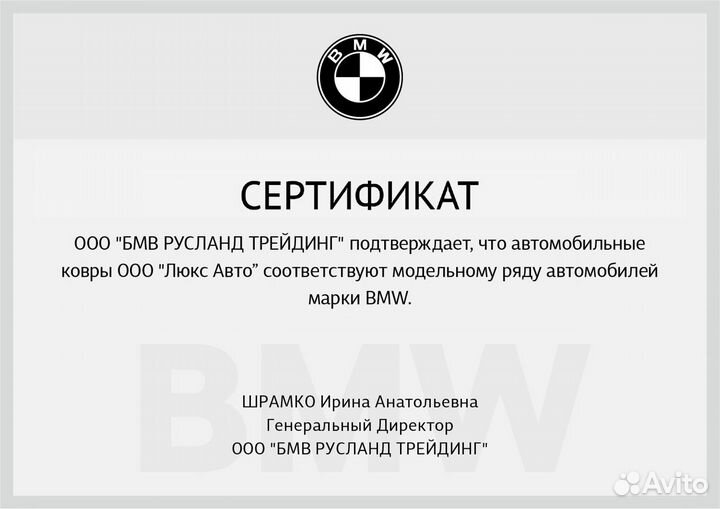 3D Коврики BMW 7 F02 Long Экокожа Салон Багажник