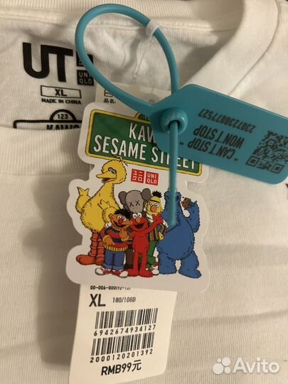 Футболка Kaws Uniqlo XL оригинал