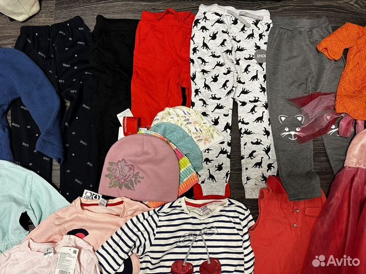 Вещи пакетом на девочку 116 новое и б/у