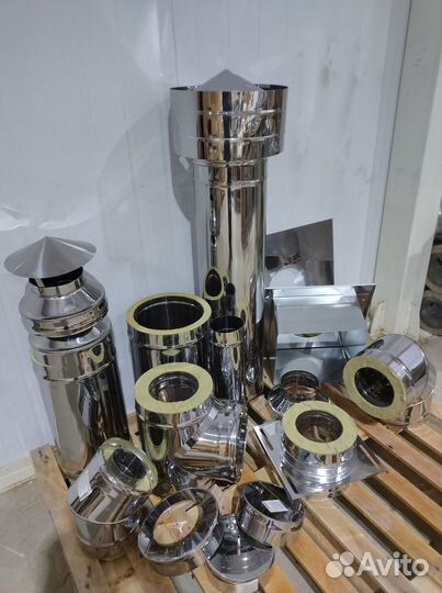 Сэндвич-труба Для Дымохода 180х250, L-1м