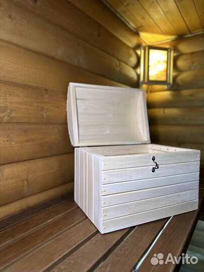 Сундук деревянный для самого важного без покрытия