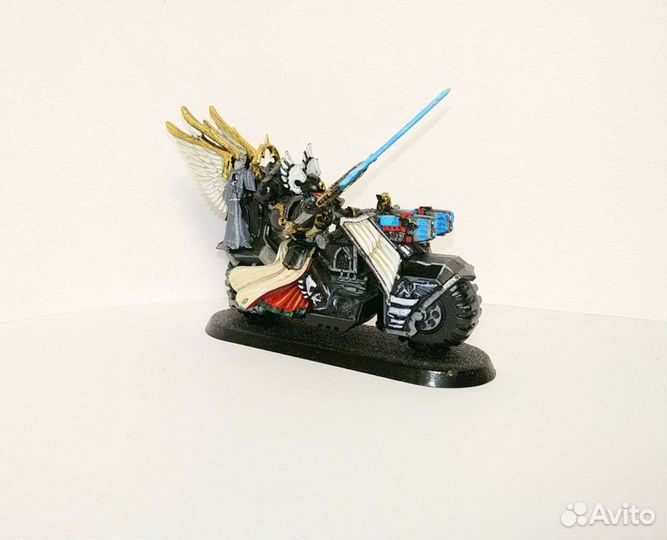 Warhammer Dark Angels Champion on bike