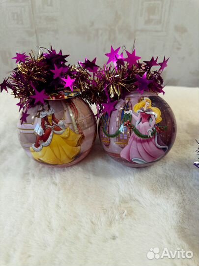Ёлочные игрушки шары Disney Princess