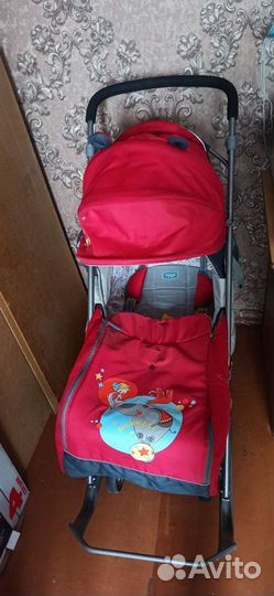 Детские санки коляска ника