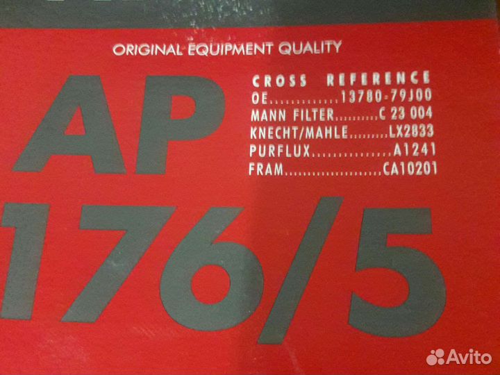 Воздушный фильтр suzuki sx-4