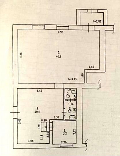 Торговая площадь, 40.5 м²