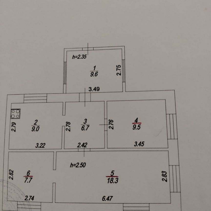 Квартира 3-комн. 61 м² в Шиханы — фото 19 из 19