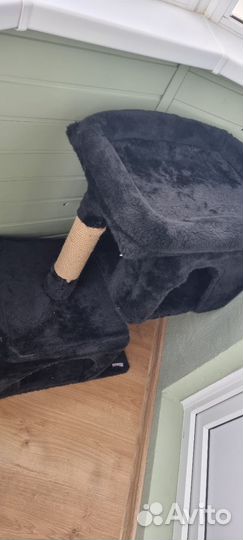 Кошачий домик с когтеточкой б/у