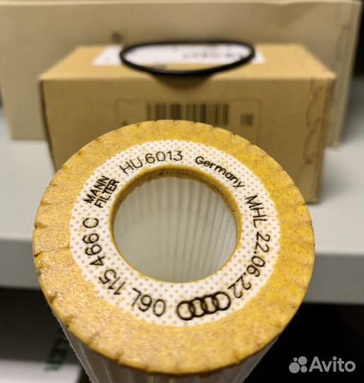 Оригинальный масляный фильтр VAG 06L115562B