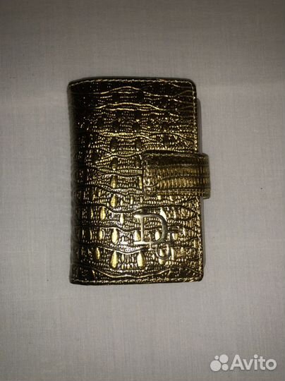 Картхолдер Dior Золото Натуральная Кожа