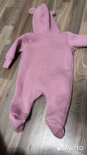 Комбинезон из футера с начесом 62-68