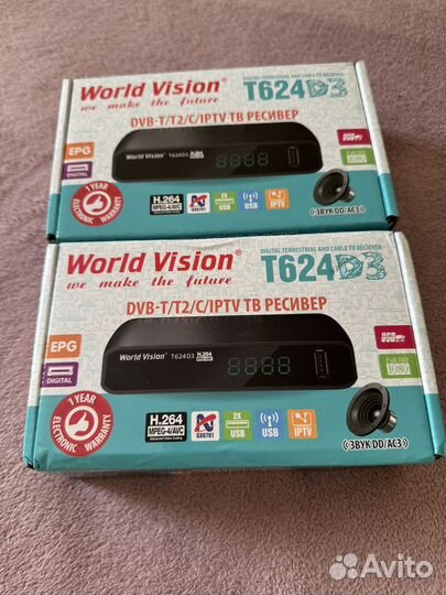 Приставка World Vision T624 D3 Black