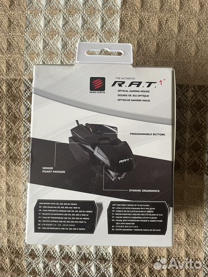 Проводная мышь MAD catz RAT 1+