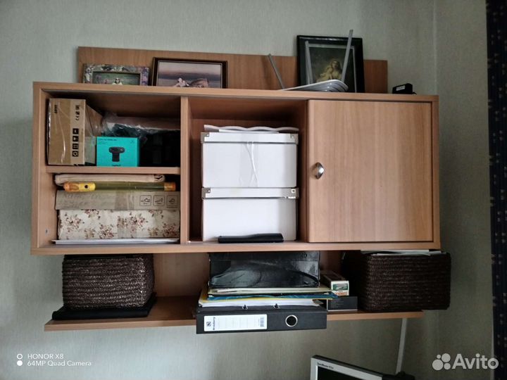 Компьютерный стол угловой с полкой навесной б/у