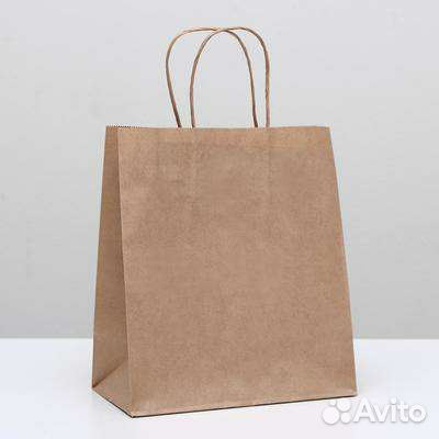 Пакеты подарочные бумажные крафт