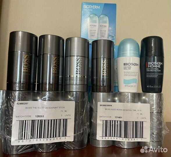 Biotherm дезодоранты 72h,48h, Hugo Boss. Оригинал