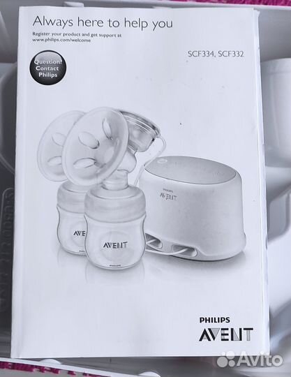 Молокоотсос электронный philips avent